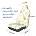 thumbnail image 3 of Wukai Gold Christmas Tree Full Set Car Seat Covers with Soft Padding Universal Auto Front Seats Protector and Cushion Mat, 3 of 5