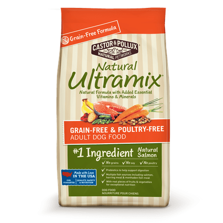 Castor & Pollux Natural Ultramix Grain-Free Poultry-Free Adult Dry Dog Food, 15 (Best Dog Food For Medium Dogs)