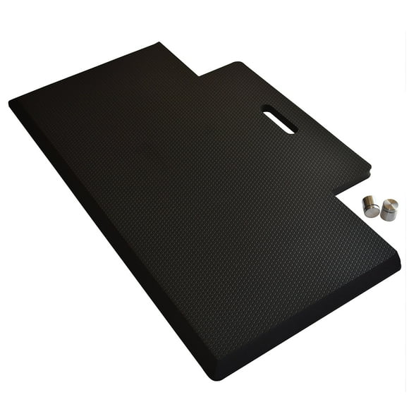 Anti-Fatigue Memory Foam Standing Desk Mat, 29x18", Maximum Comfort and Relief from Pain, Easy to Move and Store with Handy Hanger and Handle
