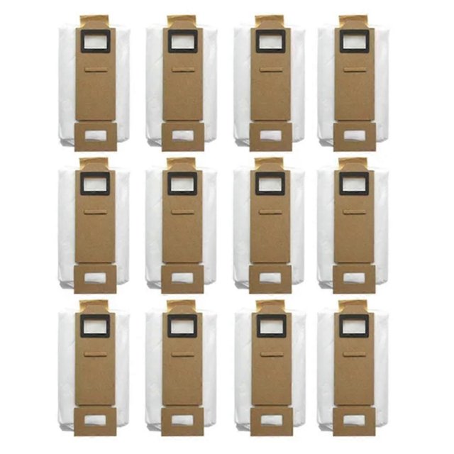 12 bolsas de repuesto para aspiradoras S7, S7+, S7 MaxV, S7 MaxV Plus, S7 MaxV Ultra, T7S y T7S Plus. Bolsas para aspiradoras robóticas.