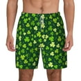 thumbnail image 2 of Picia Happy St. Patrick's day pattern Mens Swim Trunks with Compression Liner Stretch Beach Shorts Quick Dry with Zipper Pockets No-Chafing Board Shorts-Small, 2 of 9