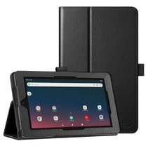 Fintie PU Leather Cases for Onn. 7" Tablet Gen 3 (2022 Model 100071481) - Folio Cover With Stylus Holder, Black
