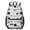 Black and White Cat and Heart, variant on Cat Head and Dog Paw Print 17" Waterproof Oxford School Backpacks for Teens, S-Shape Padded Straps, for School, Travel, Hiking, Camping