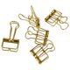 thumbnail image 3 of 5x Clips De Cola Larga Hueca Wire Binder Clips Foto De Papel Carpetas Colgantes Oro, 3 of 9