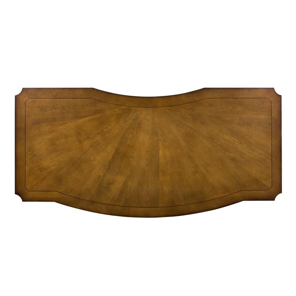 Bowery Hill Wood Medium Brown Junior Executive Desk Rectangular Unassembled