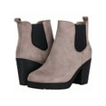 thumbnail image 4 of Women's Chelsea Boots Chunky Heel Ankle Boots Round Toe High Heel Ankle Booties, 4 of 5