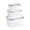 Grey, variant on KGJQ 3PCS Crisper Box Airtight Food Storage Containers with Removable Drain Basket Stackable Meal Prep Containers for Fruits And Vegetables