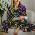 thumbnail image 6 of Sigee Neon Bar Drinks for Women’s Pajama Sets Long-Sleeved Pjs Sets for Women 2 piece Sleepwear-XX-Large, 6 of 7