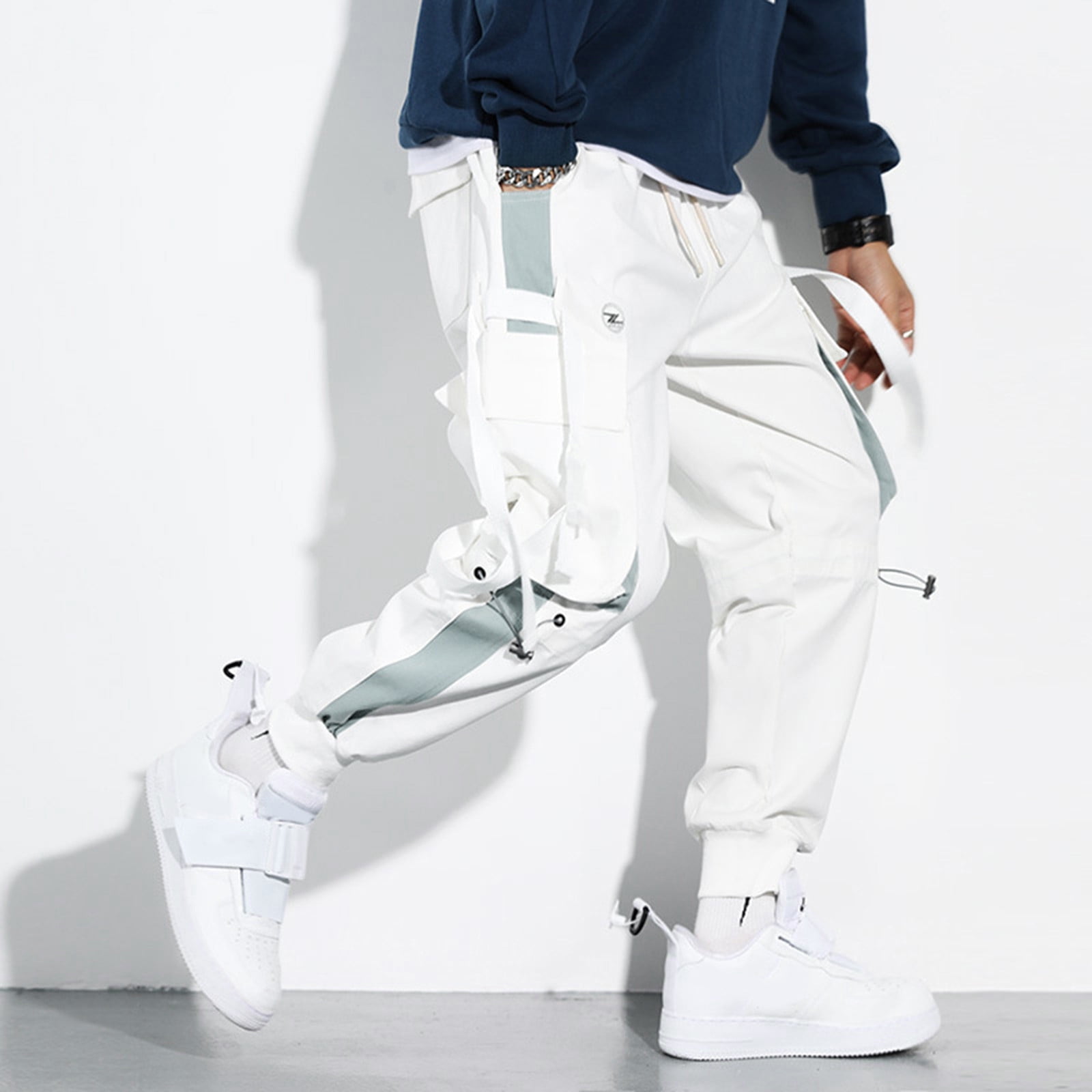 Zppruwei MenS Loose Size Sports Harlem Pants Nine Pants Hip Hop Cargo Pants  Trousers  Walmartcom