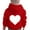 1-Red209, variant on Byoo Valentine Day Toddler Girls Sweet Heart Printed Hoodie Pullovers Sweatshirts Children Soft Active Daily Top for Kids