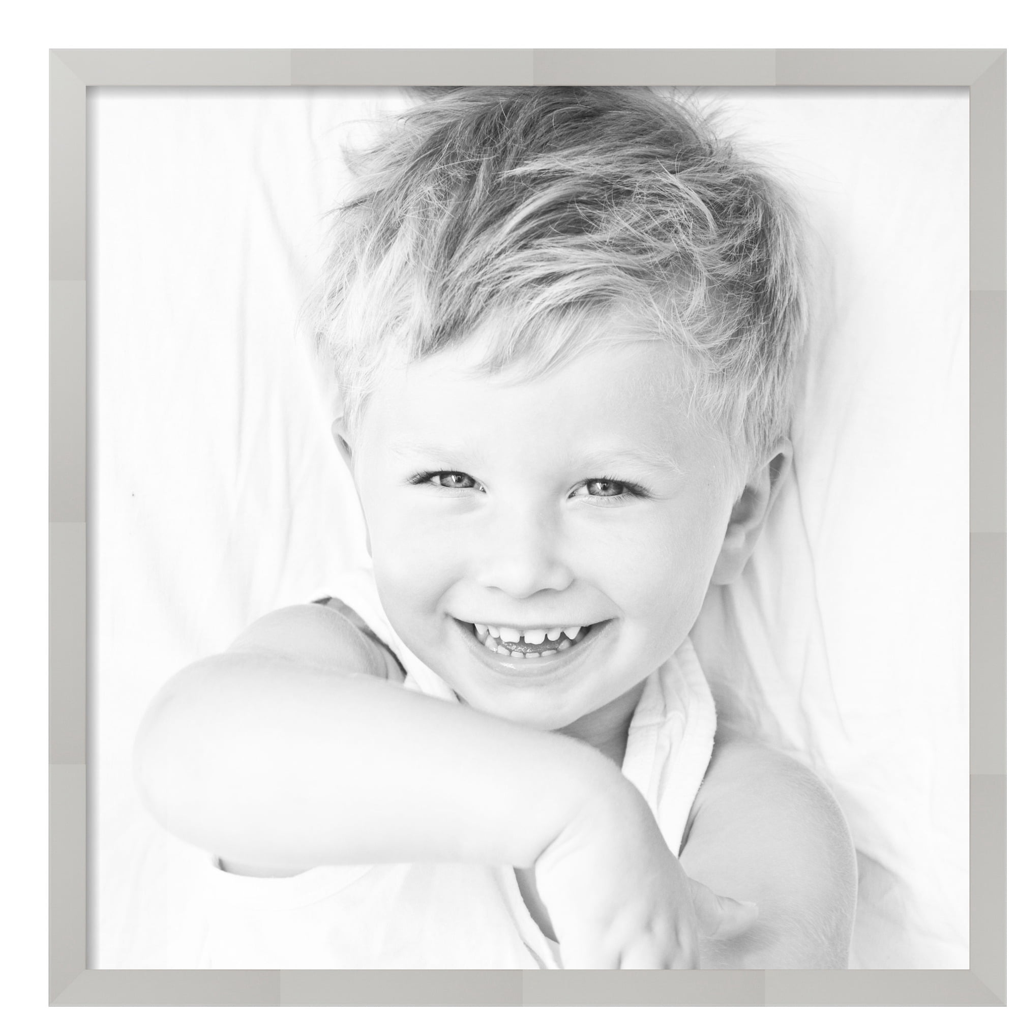 ArtToFrames 30" x 30" Antique White Picture Frame, 30x30 inch White MDF Poster Frame (WOM-5361),  Pack