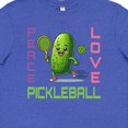 thumbnail image 4 of Inktastic Funny Peace Love Pickleball Youth T-Shirt, 4 of 5
