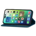 thumbnail image 4 of Flip Wallet Case Compatible with iPhone 16 Pro Max, PU Leather Magnetic Folio Cover with with Card Holder & Stand Function Shockproof Durable Full Protection Phone Case, for Men Women, Blue, 4 of 6
