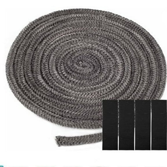 RANMEI 6-25Mm 2M Fireplace Sealing Rope Gasket Cord Wood Burning Stove Door Fiberglass High Temperature Sealing Rope
