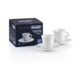 thumbnail image 1 of Taza y platillo De'Longhi DLSC308 de porcelana, 70 ml (juego de 2), 1 of 4