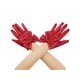 thumbnail image 1 of GUANTES DE CUERO FALSO PARA MUJERES INSPIRE CHIC, GUANTE GÓTICO PUNK DE LONGITUD HASTA LA MUÑECA CON LAZO CON REMACHES, TALLA ÚNICA, DEDO COMPLETO, ROJO, 1 of 6