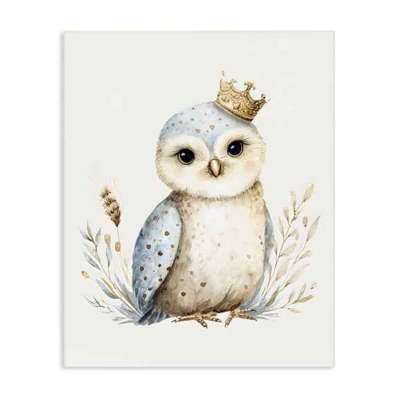 Stupell Industries Eclectic Watercolor Nursery Owl Canvas Art, 16 x 20, by LSR Design Studio