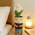 thumbnail image 3 of A Resin Vase For Home Decor Modern Contemporary Design For Fresh Flowers Or Standalone Decorative Piece Resin, 3 of 7