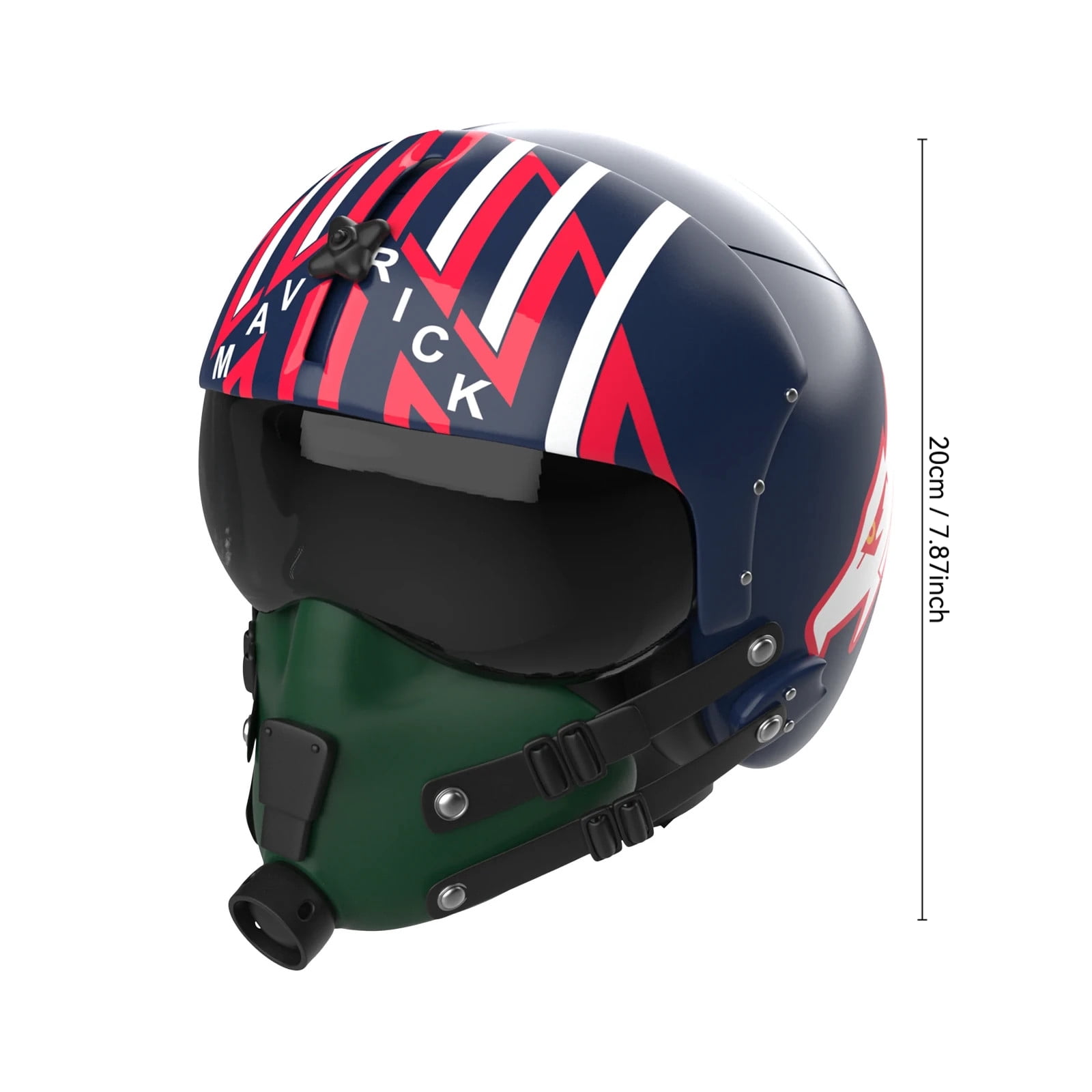 Top Maverick Pilot Helmet Popcorn Bucket, Top Pilot 40th Anniversary Collectible Snack Containers with Authentic Pilot Helmet Design for Movie Night Home Theater and Party Supplies