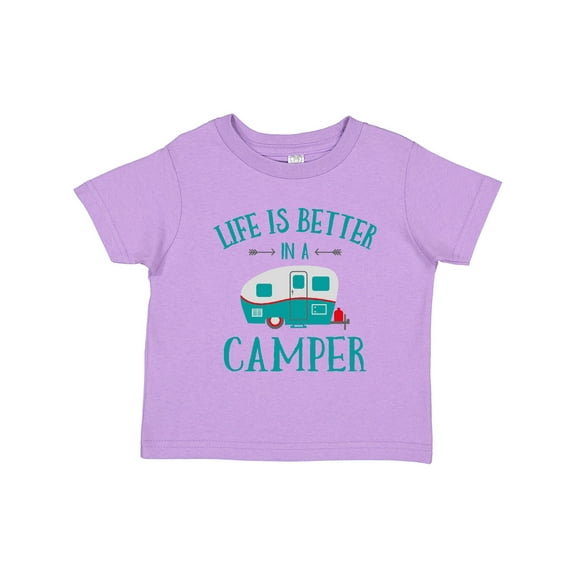 Inktastic Life's Better in a Camper Girls Toddler T-Shirt