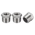 thumbnail image 6 of Uxcell 3/4 PT Male to 3/8 PT Female 304 Stainless Steel Pipe Fitting Reducing Hex Bushing 3 Pack, 6 of 6