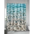 thumbnail image 5 of Fsddascl Ocean Water Ripple Shower Curtain Set - 72" x 78" Washable Bathtub Curtain with 12 Hooks, Summer Seaside Underwater Scene Waterproof Fabric Stall Shower Curtains for Bathroom/Bathtub Décor, 5 of 6
