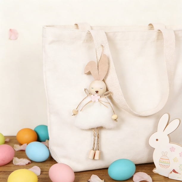 Uuiauoio Easter Bunny Figurines,Bunny Hanging Ornaments for Easter Decoration Tabletop Centerpieces Holiday Home Decor Spring Tea Party Baby Shower Supplies