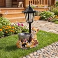 thumbnail image 4 of Cat Garden Statue Solar Powered LightwithPlanterforOutdoor Yard Patio Decor, 4 of 5