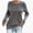 Gray, variant on KIHOUT Women's Solid Color Leisure Comfortable All-match Long Sleeves Tops Blouse