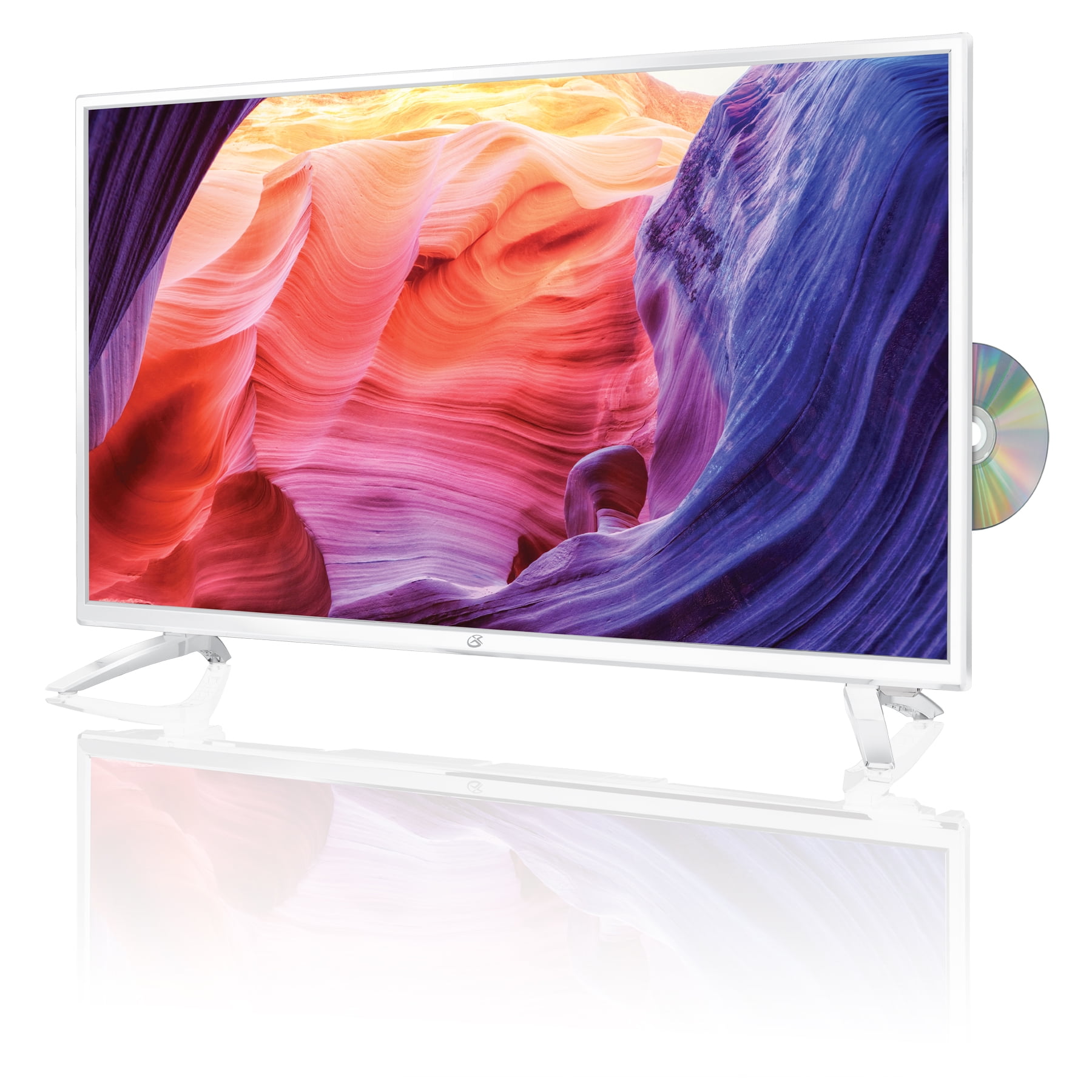 GPX 32" Class - Full HD, DLED TV with DVD Player - 1080p, 60Hz, White