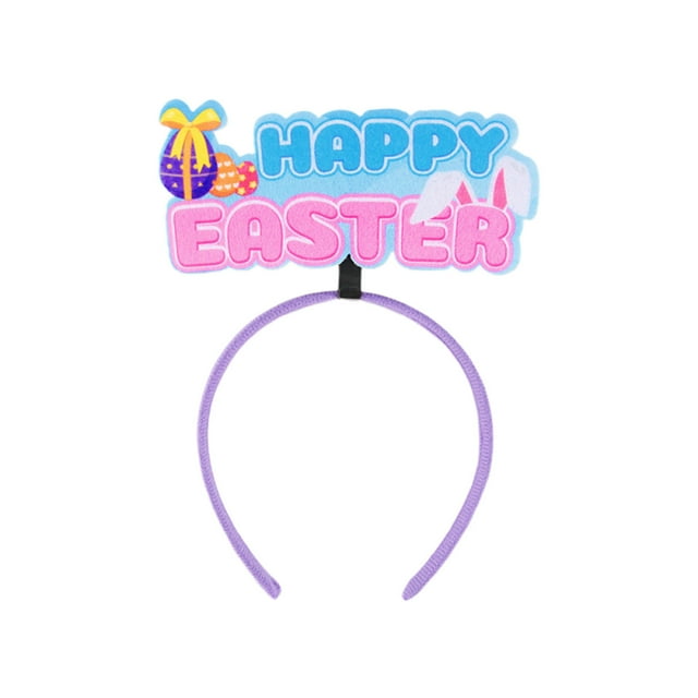 Easter Headband Easter Eggs Rabbits Ears Chicken Hair Hoop Hair Bands Happy Easter Day Hairband Hair Accessories Easter Themed Party Decorations