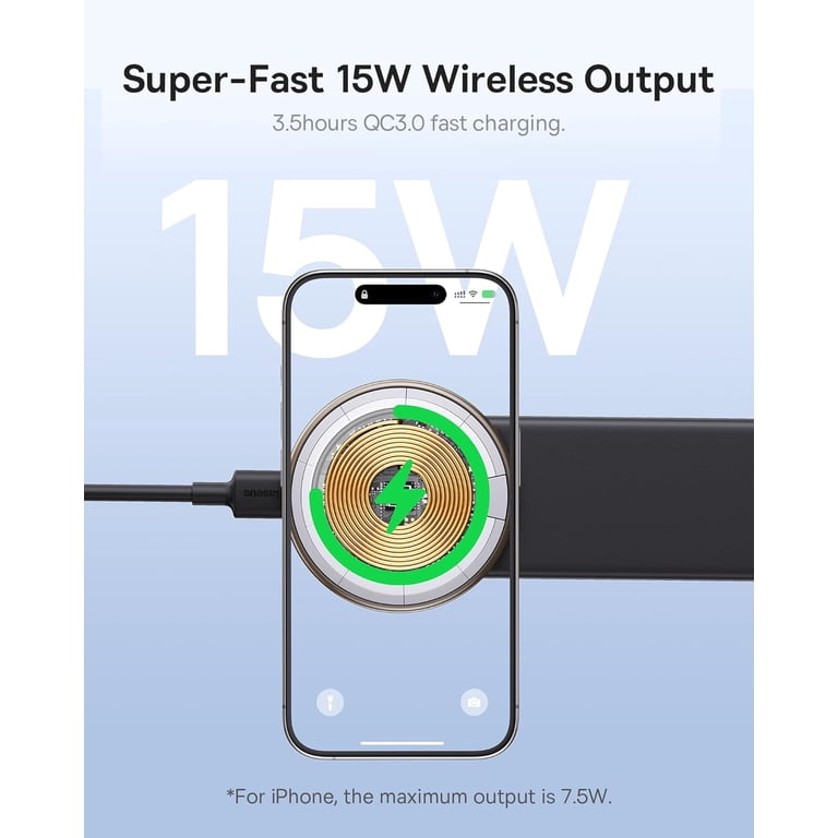 Supporto Magnetico Auto Baseus Con Caricabatterie Wireless 15W E Ricarica Veloce – Pieghevole Per IPhone E Android - Foto 2