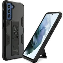 CoverON For Samsung Galaxy S21 FE Case, KickStand Ring Loop Holder Rugged Phone Cover Magnetic Slide Stand, Black