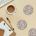 thumbnail image 6 of Xecao Paisley Floral for MDF Cork Coaster 4 Pcs,Drink Coasters,Suit for House Warming Gifts New Home ,Coffee Table Decor-Round Shape, 6 of 7