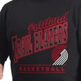 thumbnail image 5 of Men's G-III Sports by Carl Banks Black Portland Trail Blazers Adaptive Headliner Fleece Crewneck Sweatshirt, 5 of 6