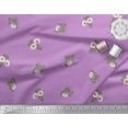 thumbnail image 2 of Soimoi Polyester Crepe Fabric Leaves & Floral Artistic Decor Fabric Printed Yard 42 Inch Wide, 2 of 5