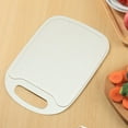 thumbnail image 4 of AuroraX Non Toxic Cutting Board with Grip Juice Grooves Plastic Large Cutting Board for Kitchen Durable Beige Easy Clean Chopping Boards for Meat Vegetables Fruits Cheese Knife Friendly, 4 of 6