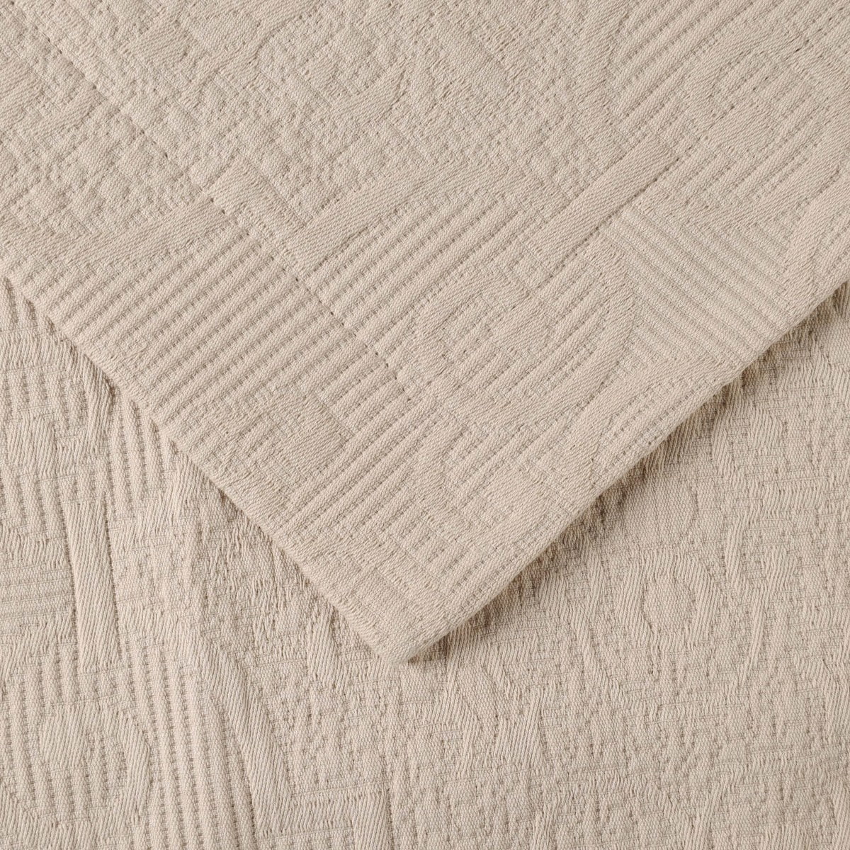 Superior 3-Piece Florin Cotton Matelasse Linen Bedspread Set, Full