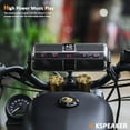thumbnail image 5 of Motorcycle Speakers Bluetooth Waterproof Radio Audio System Built-in Amplifier, Great for ATV, Scooter Bike,12 Volt Vehicle,3 Inch Metal Mp3 Player, 5 of 6