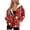 Christmas Santa Claus Tree Gift Red, variant on COEQINE Women's Hoodie Sweatshirts Full Zip Up Long Sleeve Oversized Fashion Y2K Casual Outfits Christmas Santa Claus Tree Gift Red Pattern Lightweight Jacket with Pockets, XS