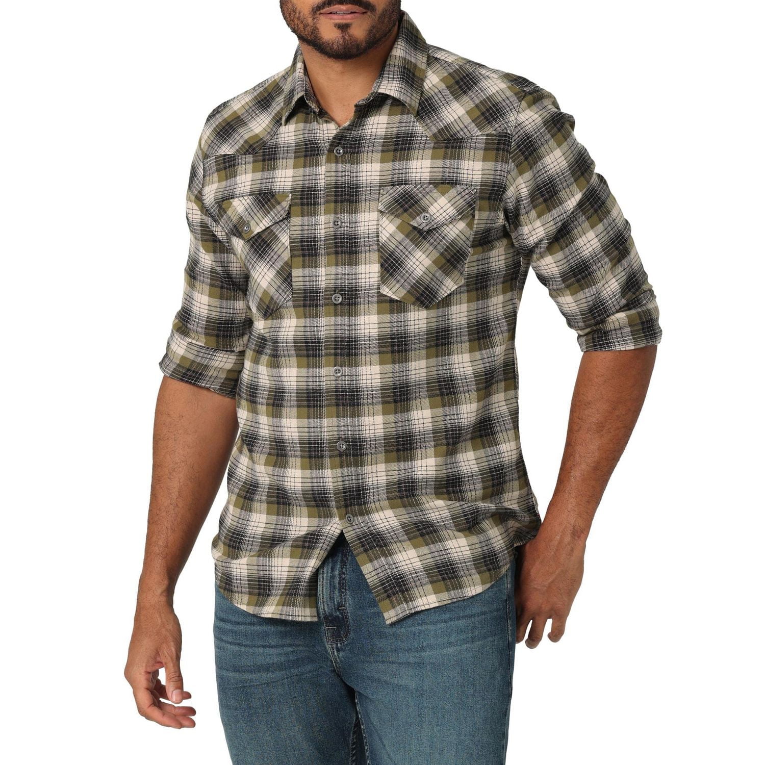 Wrangler Chemise Carreaux Manches Longues