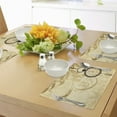 thumbnail image 4 of Ambesonne Vintage Place Mats Set of 4, Grungy Backdrop Design, Standard Size, Brown, 4 of 6