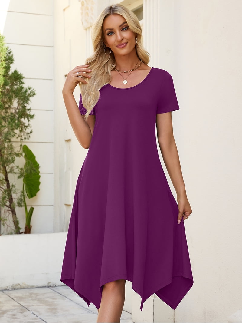 cotton dress design Yellow Poplin A-Line Deep Neck Maxi Tier 36