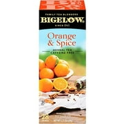 Bigelow Orange & Spice Herbal Tea 28-Count Box (Pack Of 1) Caffeine-Free Soothing Herbal Tea Sweetly Citrus-Y Tea With An Herbal Twist In Foil-Wrapped Bags