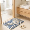 thumbnail image 4 of Colorful Abstract Textured Bath Rug,Soft Non-Slip Plush Mat,Quick Absorbent Machine Washable Floor Rug for Bathroom,Household,Indoor Decor, 4 of 6