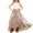 Beige, variant on YunPes Girls Floral Dress Flutter Sleeve Crochet Eyelet Tops High-Low Ruffle Trim Boho Flowy Maxi Dress Summer Party Beach Outfits