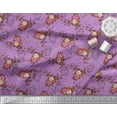 thumbnail image 3 of Soimoi Poly Georgette Fabric Leaves & Rose Floral Decor Fabric Printed Yard 52 Inch Wide, 3 of 3