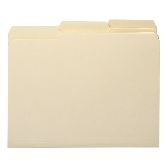 File Folder Letter 11 Point .33 Cut Manila, Pack Of 100