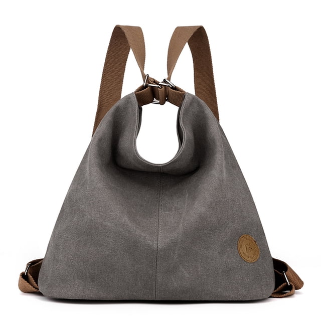 Mochila Convertible Bsvklp para Mujer Bolso Mano Gran Capacidad Diaria gris