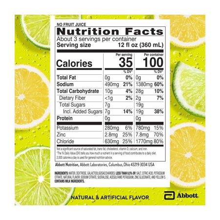 PEDIALYTE ADVANCEDCARE PLUS ELECTROLYTE DRINK, LEMON LIME, 1 LITER